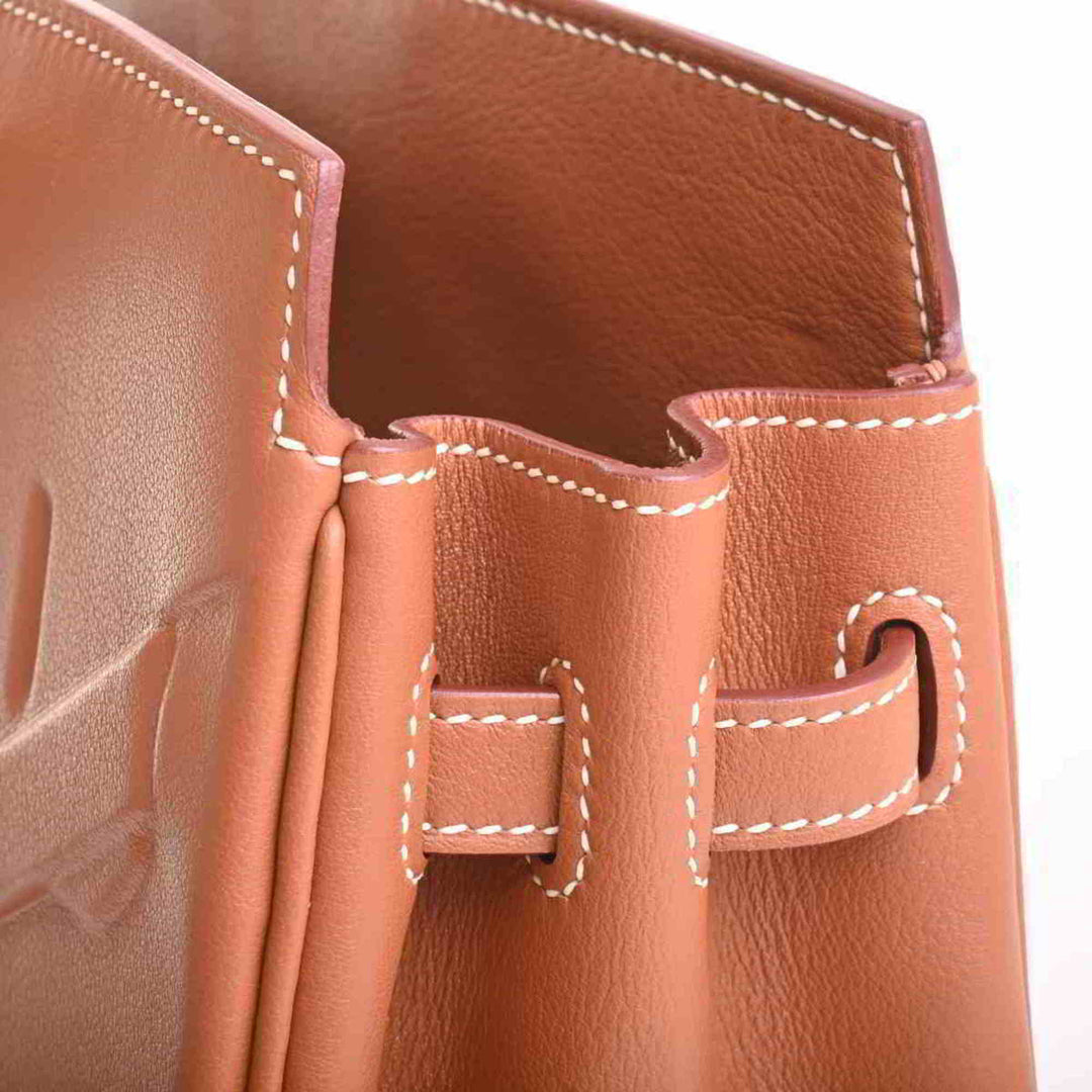 Top quality Hermes Vaux Swift Shadow Birkin 25 Handbag Brown