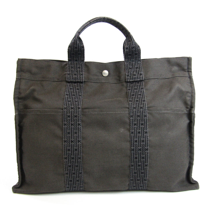 Top quality Hermes Her Line MM Unisex Polyamide,Polyester Handbag Black,Gray