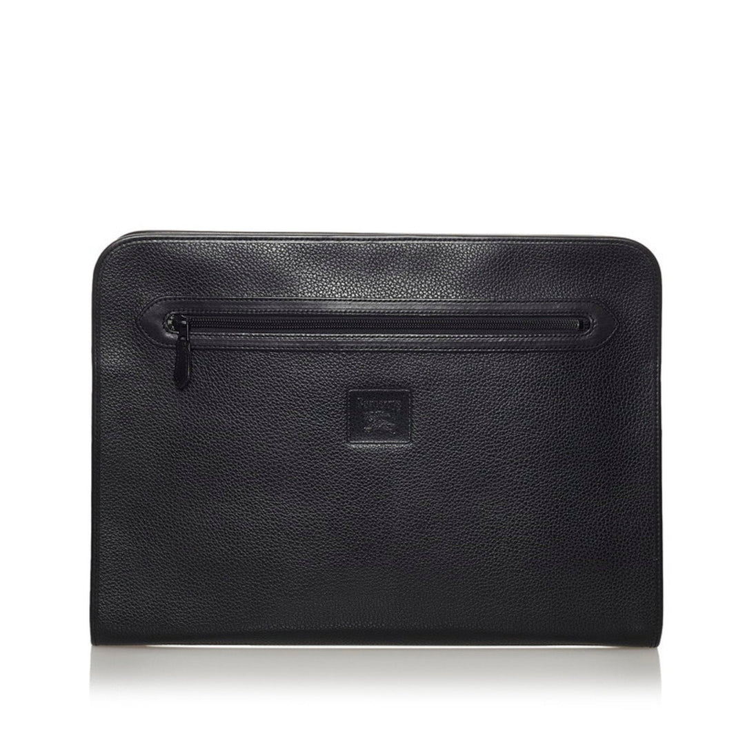 Burberry Nova check second bag black leather men BURBERRY