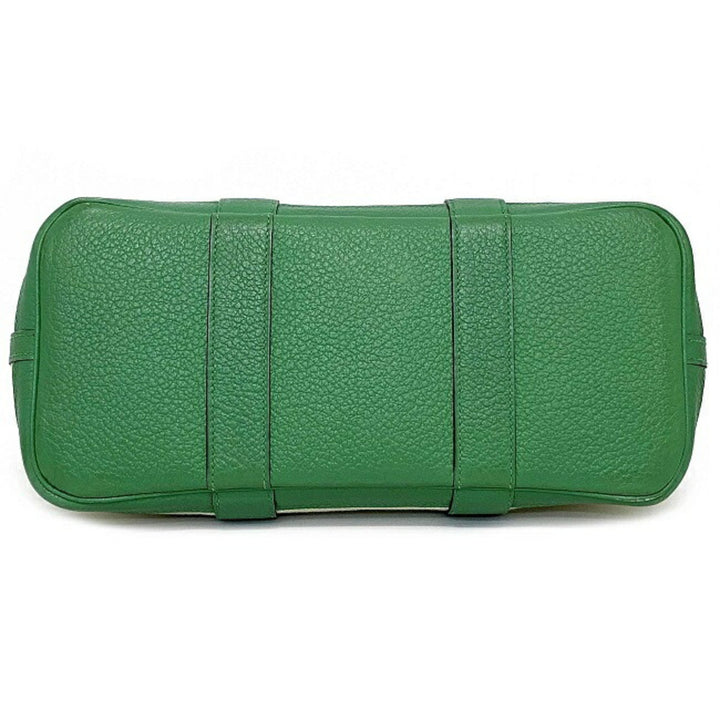 Top quality Hermes handbag garden TPM green toile ash country canvas leather P stamp made in 2012 Top quality Hermes tote bag ladies