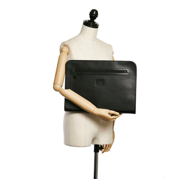 Burberry Nova check second bag black leather men BURBERRY