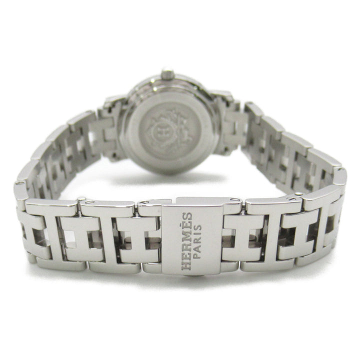Premium Handmade Hermes Clipper Nacre Diamond Wrist Watch Wrist Watch CL4.230 Quartz White White shell Stainless Steel diamond