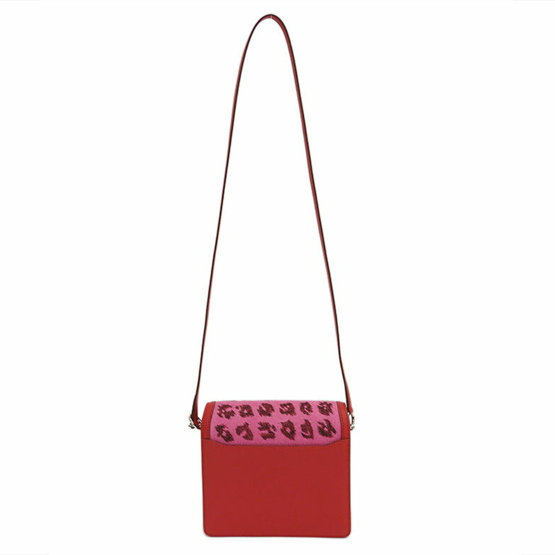 Top quality Hermes sack Laurice 18 Mini Leopard Red Swift Shoulder Bag Women's