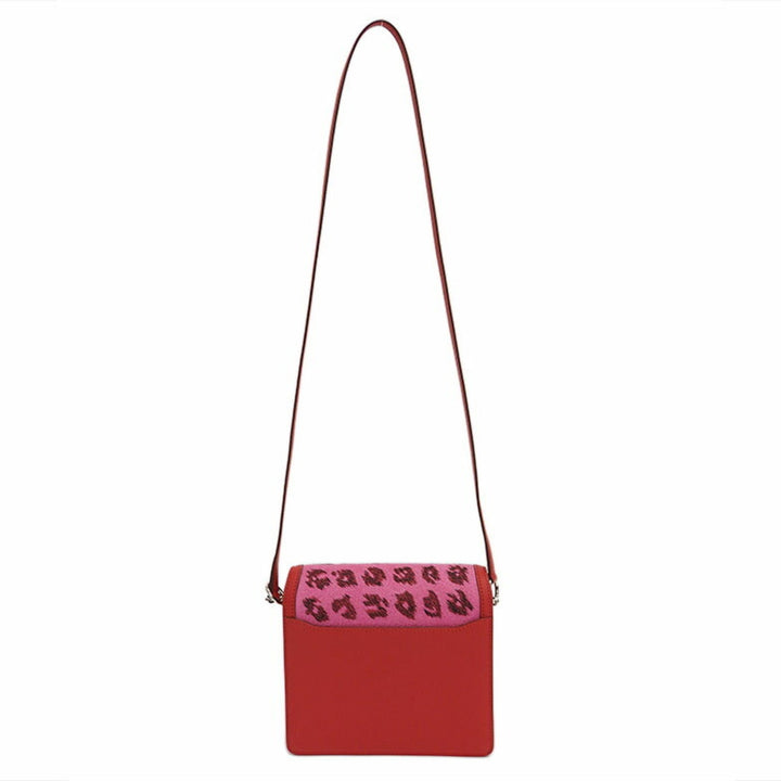 Top quality Hermes sack Laurice 18 Mini Leopard Red Swift Shoulder Bag Women's