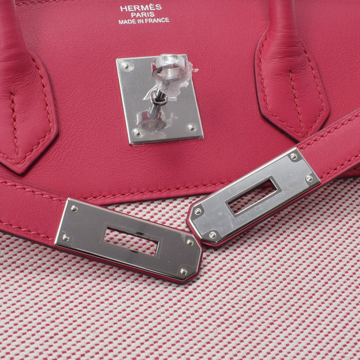 Premium Handmade Hermes Birkin 35 Furei-furei Franboise Z engraved (around 2021) Unisex Swift x Twill Ash handbag