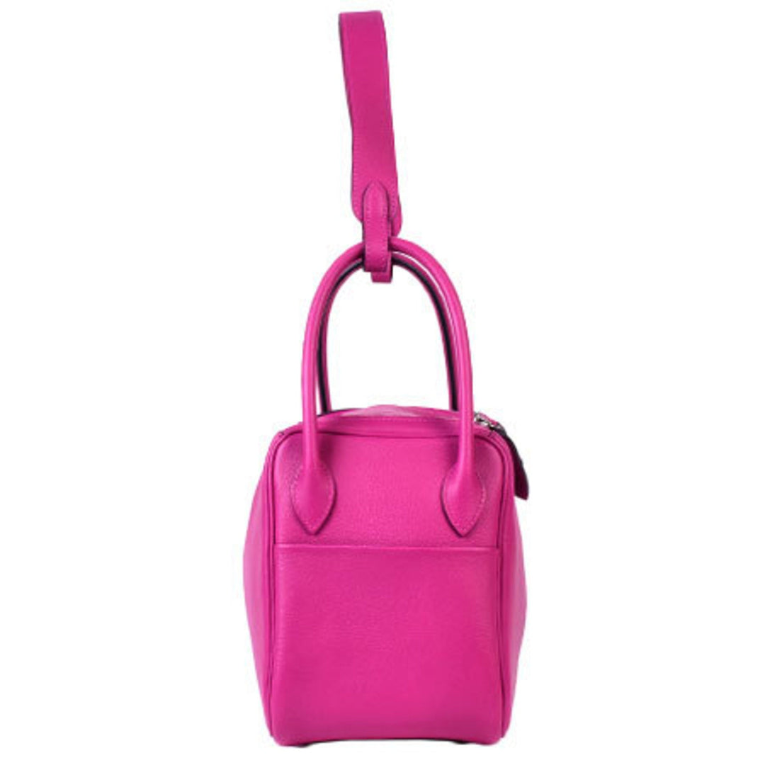 Top quality Hermes Handbag Lindy 26 Evercolor Rose Purple A Engraved (Made in 2017) 073430CK