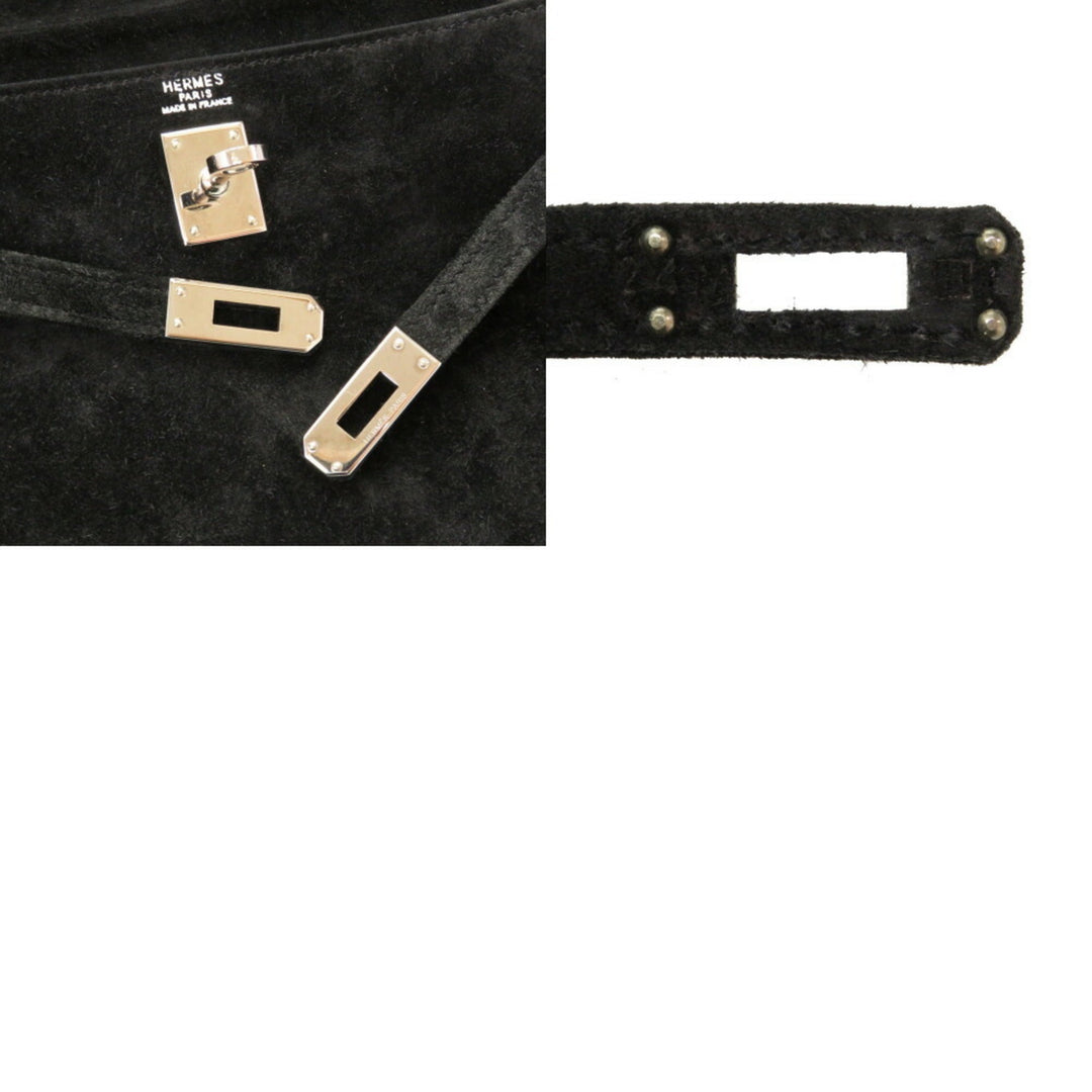 Premium Handmade Hermes Kelly 25 Dobris Black  H Engraved Handbag Bag 0034 Premium Handmade Hermes