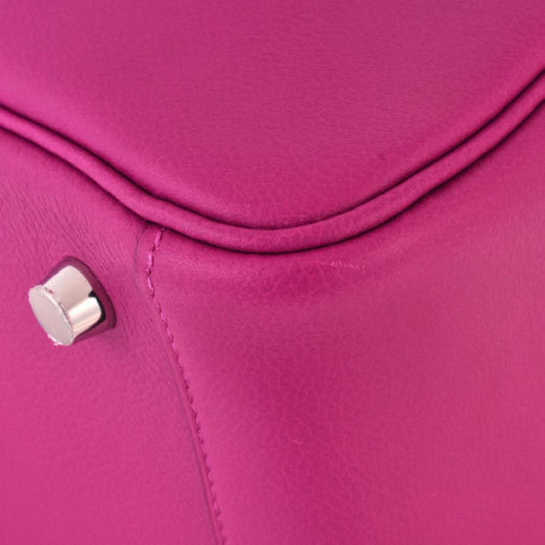 Top quality Hermes Handbag Lindy 26 Evercolor Rose Purple A Engraved (Made in 2017) 073430CK