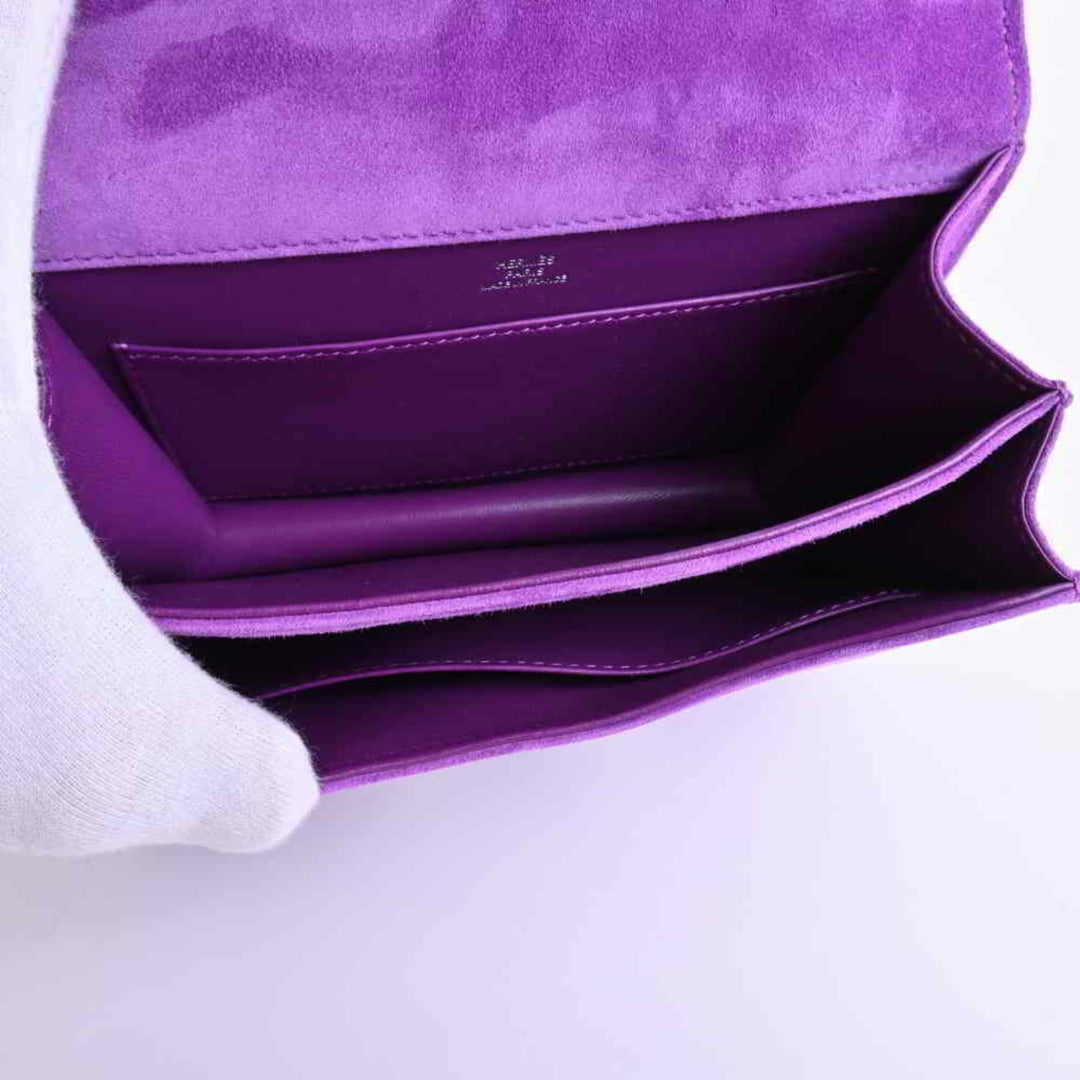 Top quality Hermes Dobris Constance 3 Mini Shoulder Bag Purple