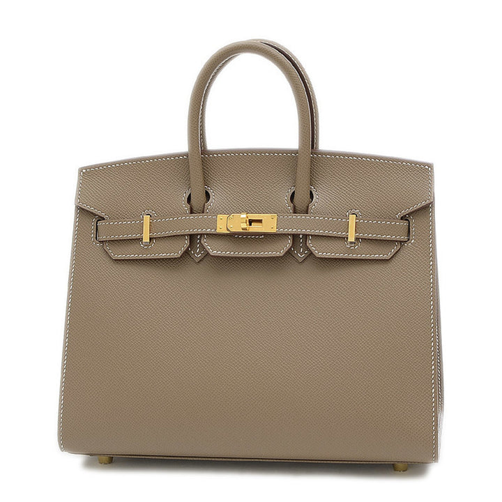 Top quality Hermes Birkin 25 Epsom Leather Handbag Etoupe Gray
