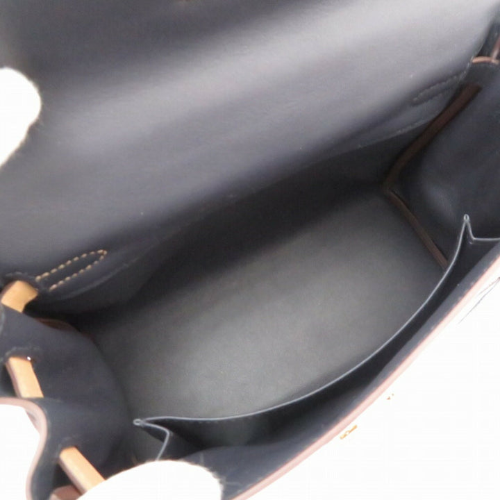 Top quality Hermes Kelly 25 Colormatic Swift Blue/Black/Chai/Etoupe/Gold U Engraved () Handbag