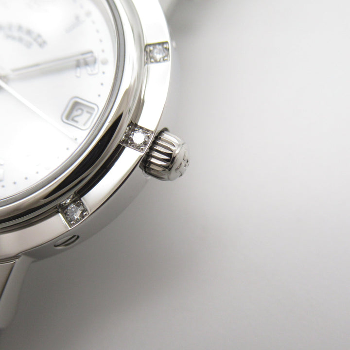 Premium Handmade Hermes Clipper Nacre Diamond Wrist Watch Wrist Watch CL4.230 Quartz White White shell Stainless Steel diamond