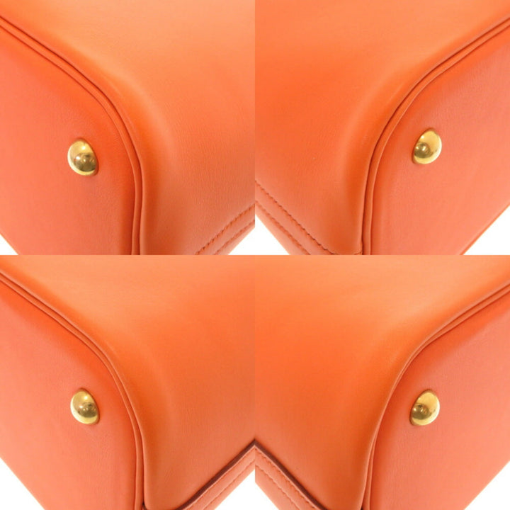 Premium Handmade Hermes Bored 31 Vogue River Orange  F Engraved Handbag Bag 0110 Premium Handmade Hermes
