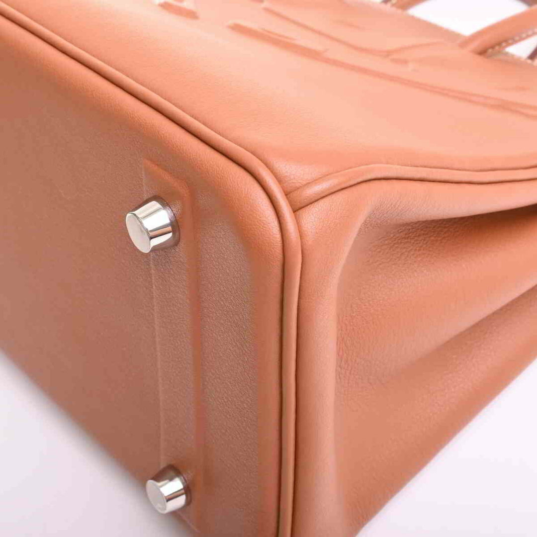 Top quality Hermes Vaux Swift Shadow Birkin 25 Handbag Brown