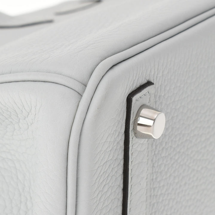 Top quality Hermes Birkin 30 Blue Pale C Engraved (around 2018) Ladies Taurillon Clemence Handbag