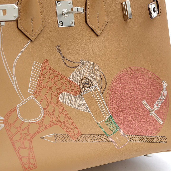 Top quality Hermes Birkin 25 In-N-Out Swift Biscuit Z Engraved Handbag