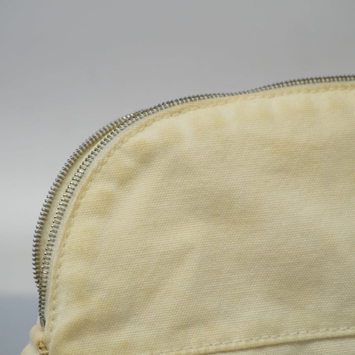 Top quality Hermes Bolide Pouch Women's Canvas White