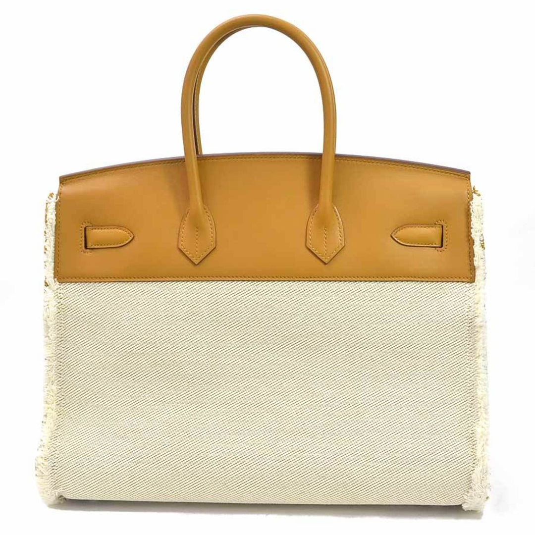 Top quality Hermes Handbag Birkin Frey 35 Sesame Vaux Swift x Twill Ash Top quality Hermes Ladies