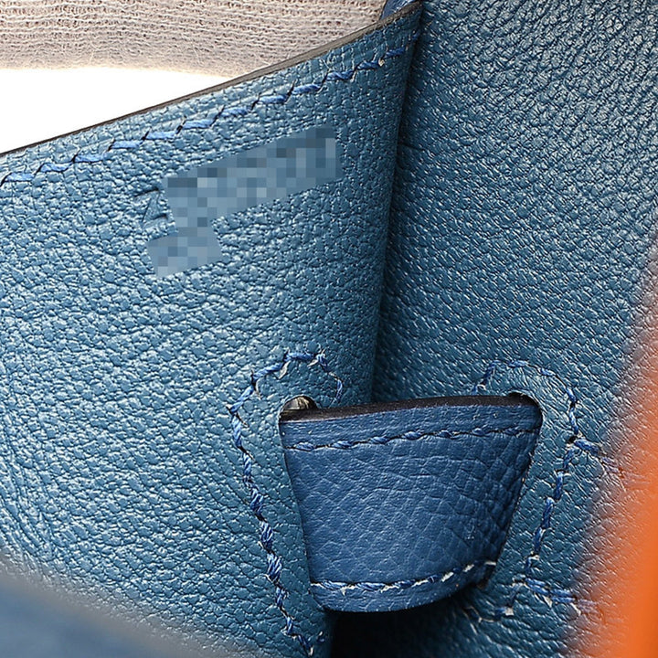 Top quality Hermes Birkin 35 Rainbow Apricot Blue Agat Magnolia Rouge Kazak Handbag