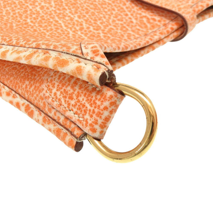 Top quality Hermes Evelyn PM Buffle Skipper Orange  F Engraved Shoulder Bag