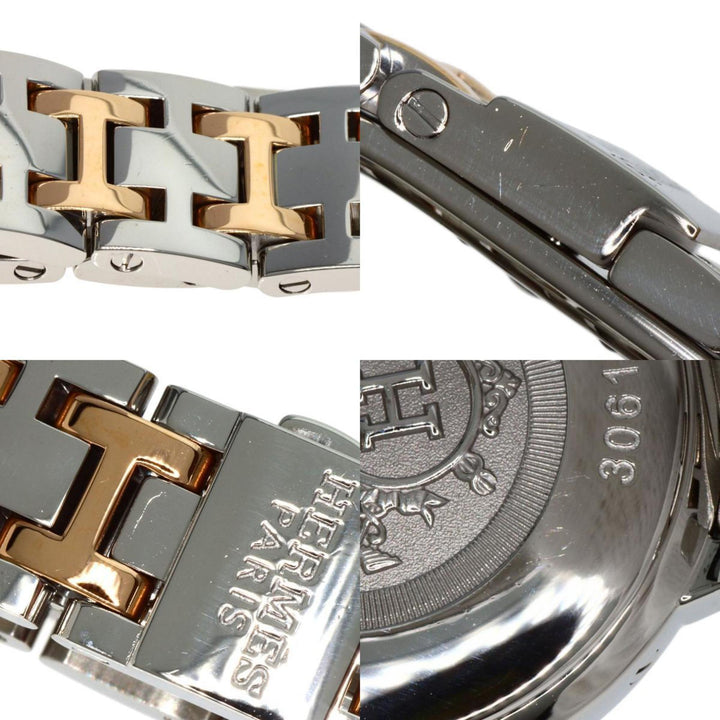 Top quality Hermes CP1.222 Clipper Bezel Diamond Watch Stainless Steel/PGPxSS/Diamond Women's