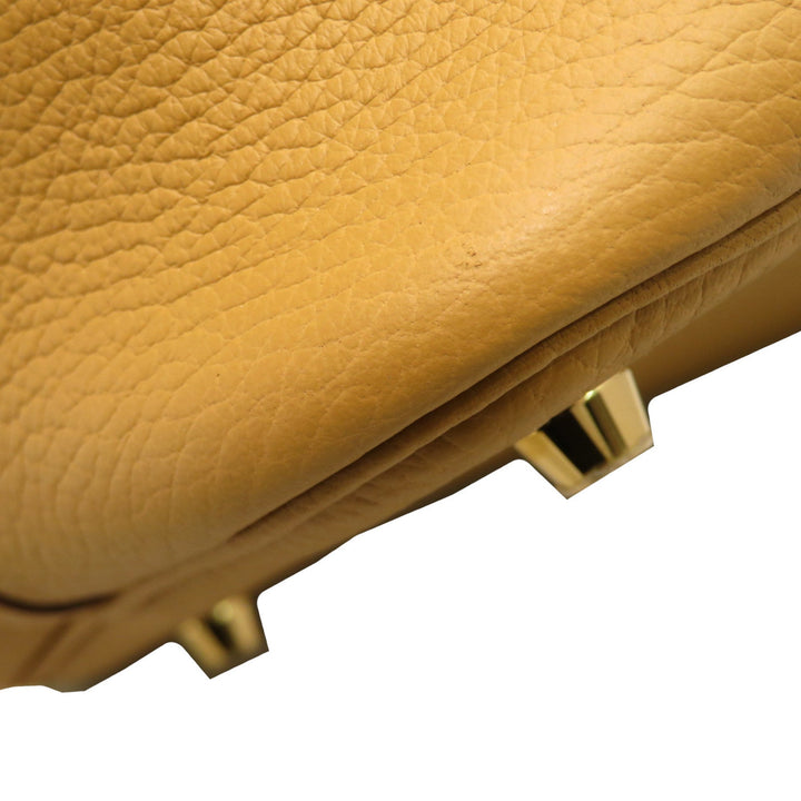 Top quality Hermes Picotan Lock MM Handbag Biscuit G Metal Fittings Taurillon Clemence Z Engraved