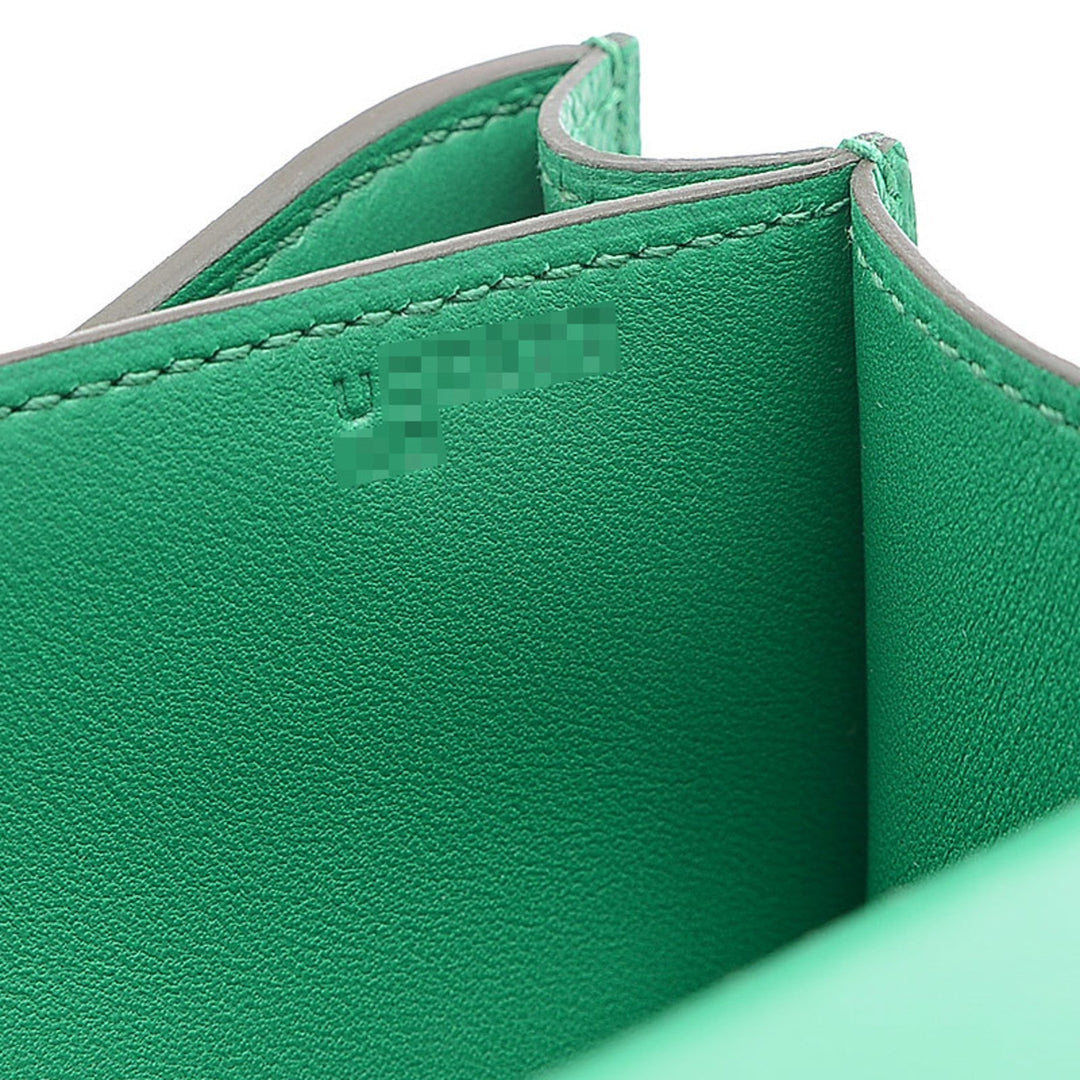 Top quality Hermes Constance Mini 18 Epson Veil Jade U Engraved Shoulder Bag