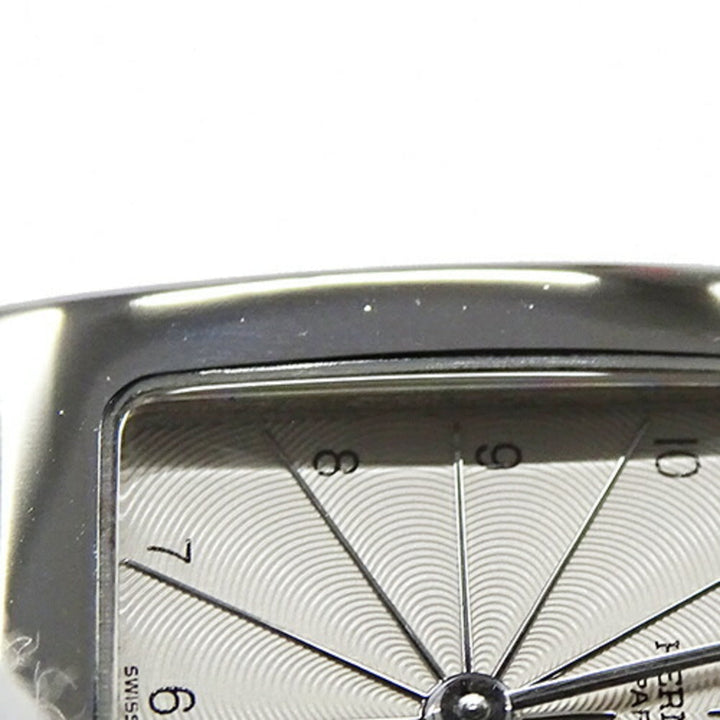 Top quality Hermes Watch Ladies H Quartz Stainless Steel SS HH1.210 Silver Ivory Polished