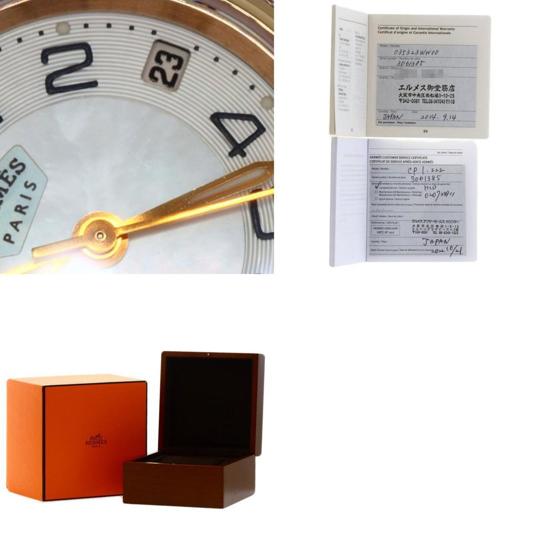 Top quality Hermes CP1.222 Clipper Bezel Diamond Watch Stainless Steel/PGPxSS/Diamond Women's