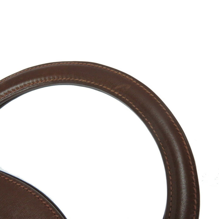 Top quality Hermes Tree Box Calf Tote Bag Brown  B Engraved 0074Top quality Hermes