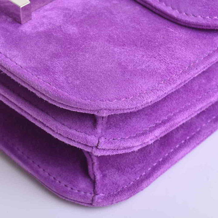 Top quality Hermes Dobris Constance 3 Mini Shoulder Bag Purple