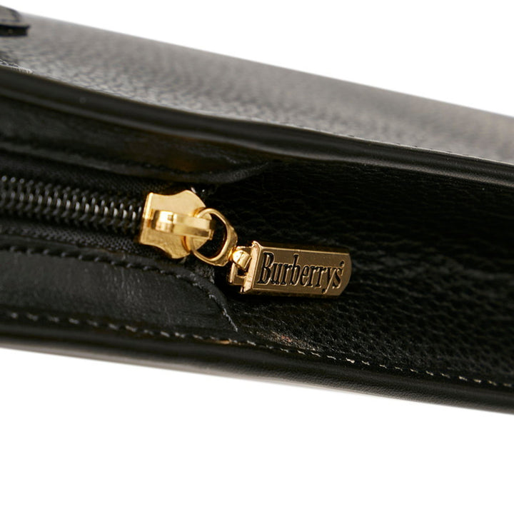 Burberry Nova check second bag black leather men BURBERRY