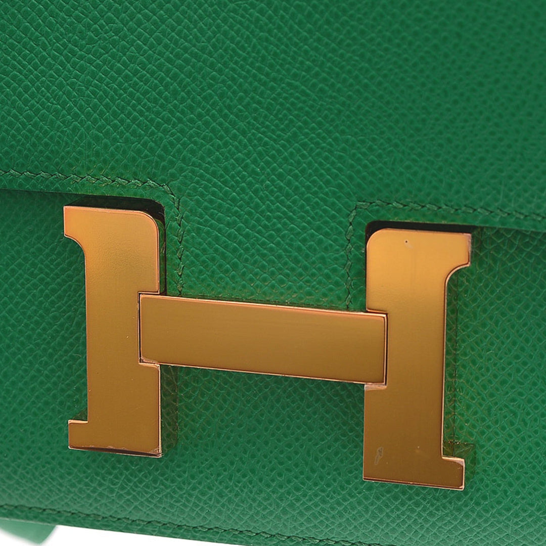 Top quality Hermes Constance Mini 18 Epson Veil Jade U Engraved Shoulder Bag
