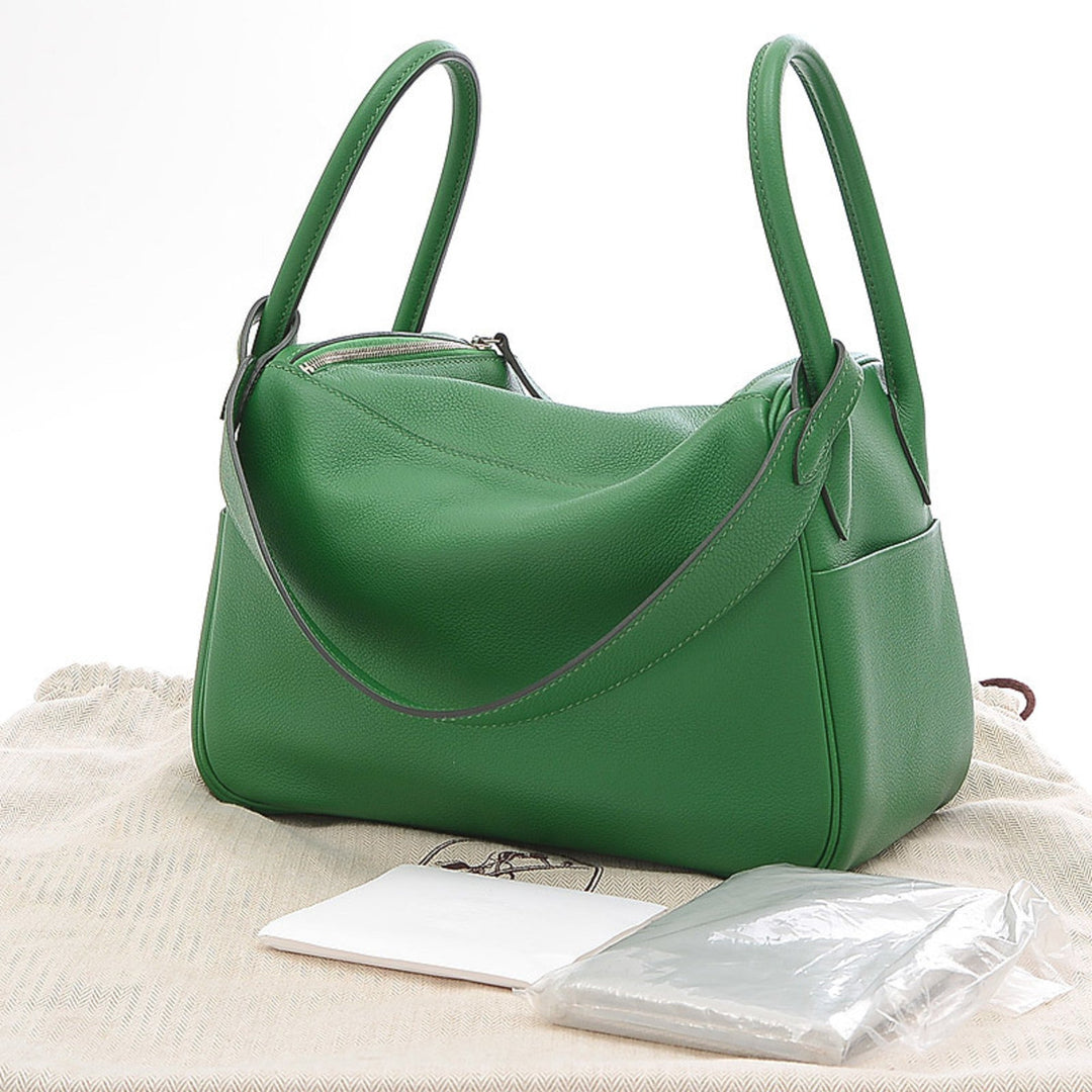 Premium Handmade Hermes Lindy 26 Evercolor Cactus D stamp Handbag
