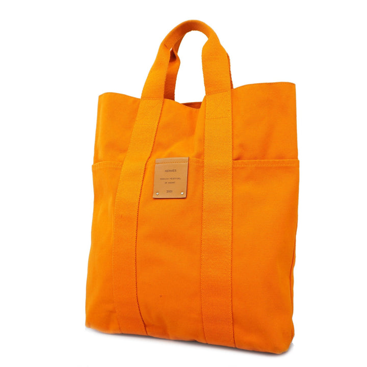 Hermes Fool Tukabas French Festival Hawaii Limited Model Canvas Tote Bag