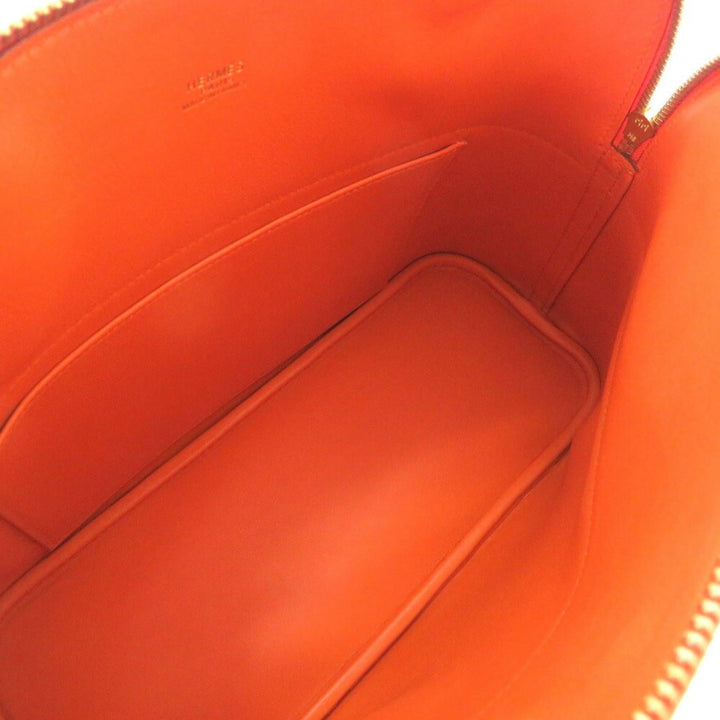 Premium Handmade Hermes Bored 31 Vogue River Orange  F Engraved Handbag Bag 0110 Premium Handmade Hermes
