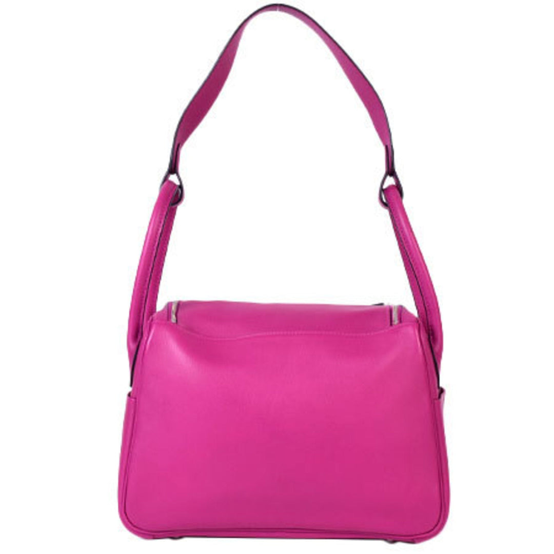 Top quality Hermes Handbag Lindy 26 Evercolor Rose Purple A Engraved (Made in 2017) 073430CK