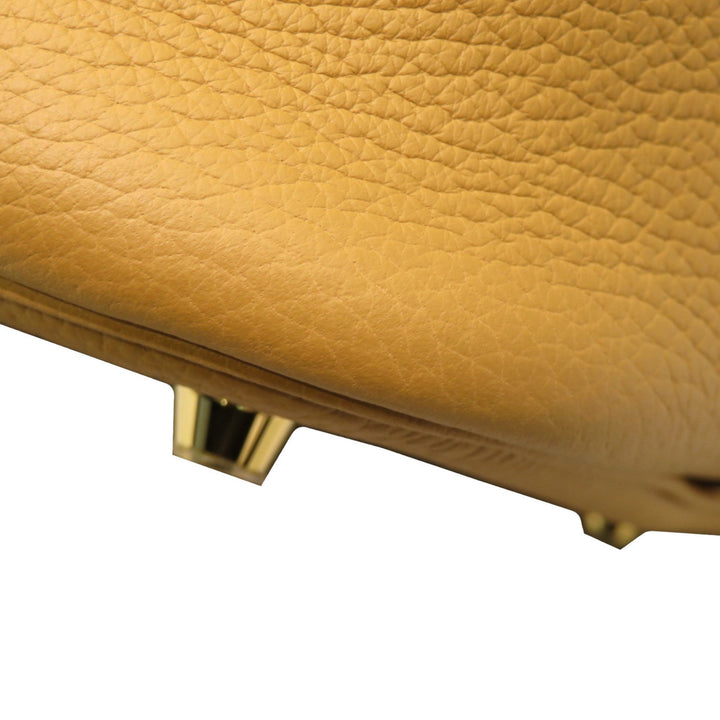 Top quality Hermes Picotan Lock MM Handbag Biscuit G Metal Fittings Taurillon Clemence Z Engraved