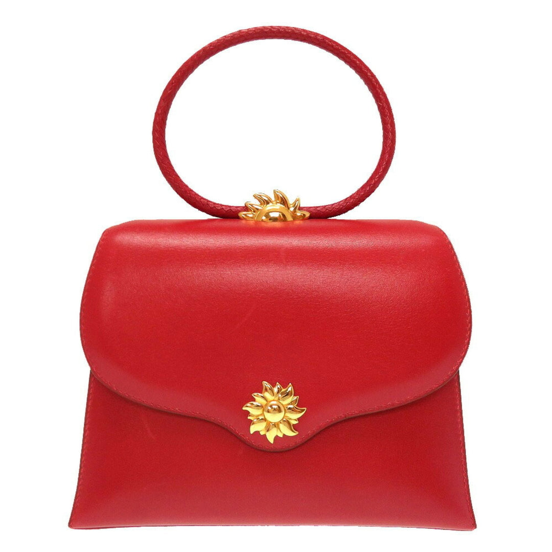Top quality Hermes Sun Box Calf Rouge Viff Gold Hardware Vintage Handbag Bag Red