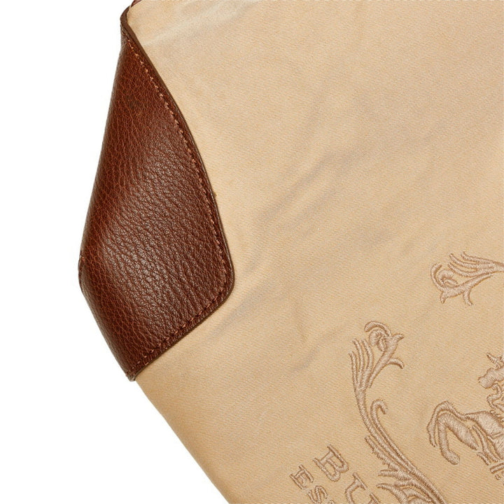 Burberry mega check handbag beige brown canvas leather ladies BURBERRY