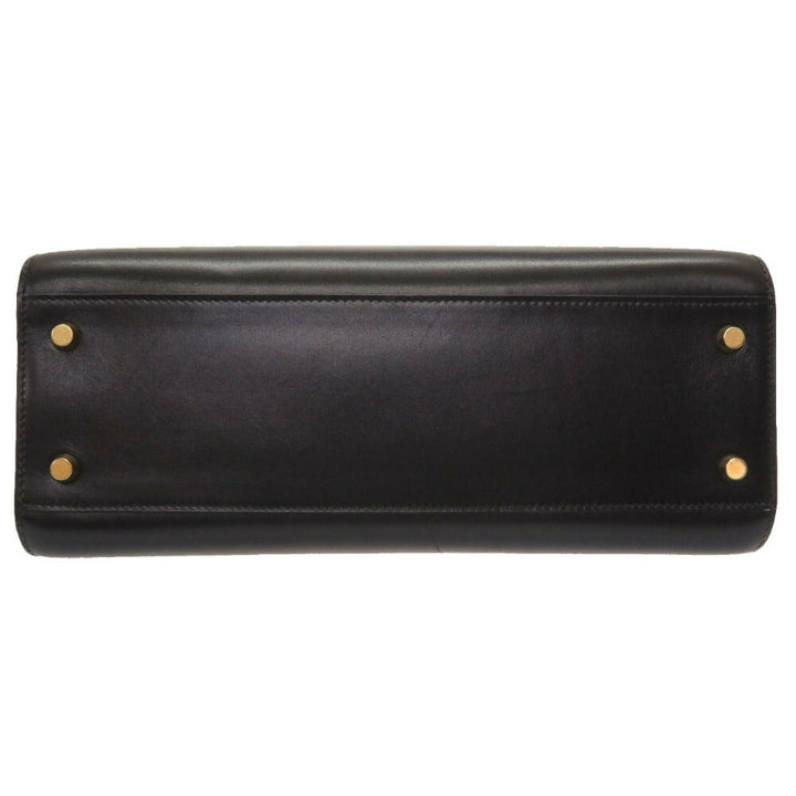 Top quality Hermes Kelly Sport Boxcalf Black A Stamped Shoulder Bag
