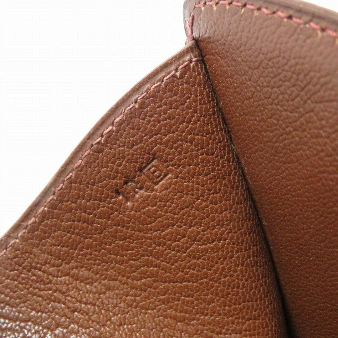 Top quality Hermes Tree Box Calf Tote Bag Brown  B Engraved 0074Top quality Hermes