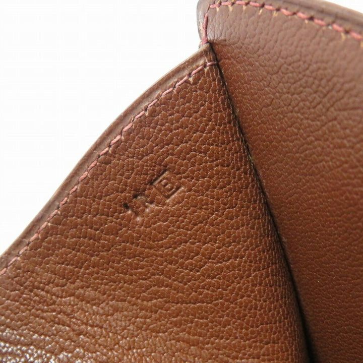 Top quality Hermes Tree Box Calf Tote Bag Brown  B Engraved 0074Top quality Hermes