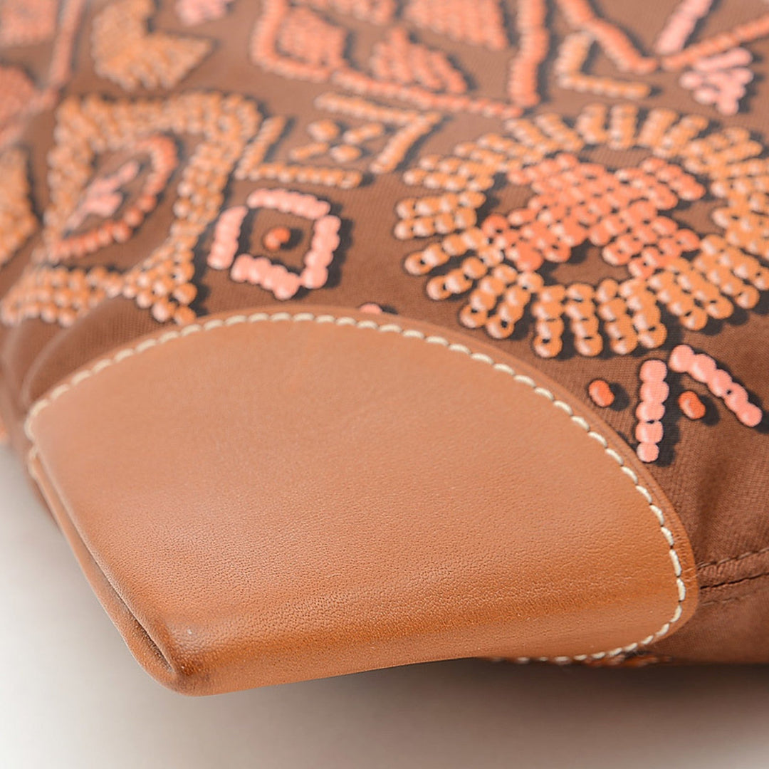 Top quality Hermes Silky City PM Amperle Silk Barenia Brown O Engraved Handbag