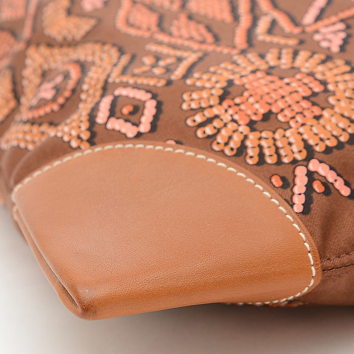 Top quality Hermes Silky City PM Amperle Silk Barenia Brown O Engraved Handbag