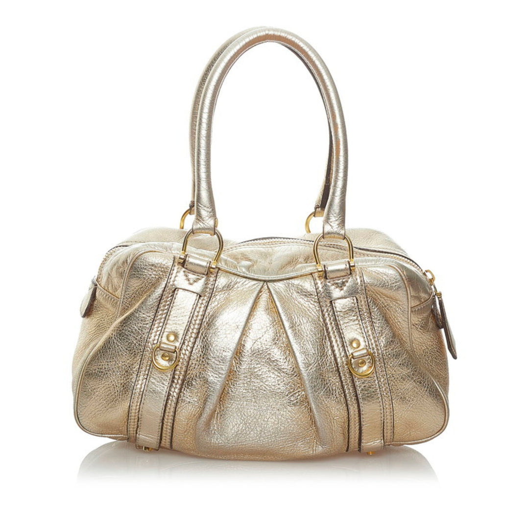 burberry handbag gold leather ladies BURBERRY