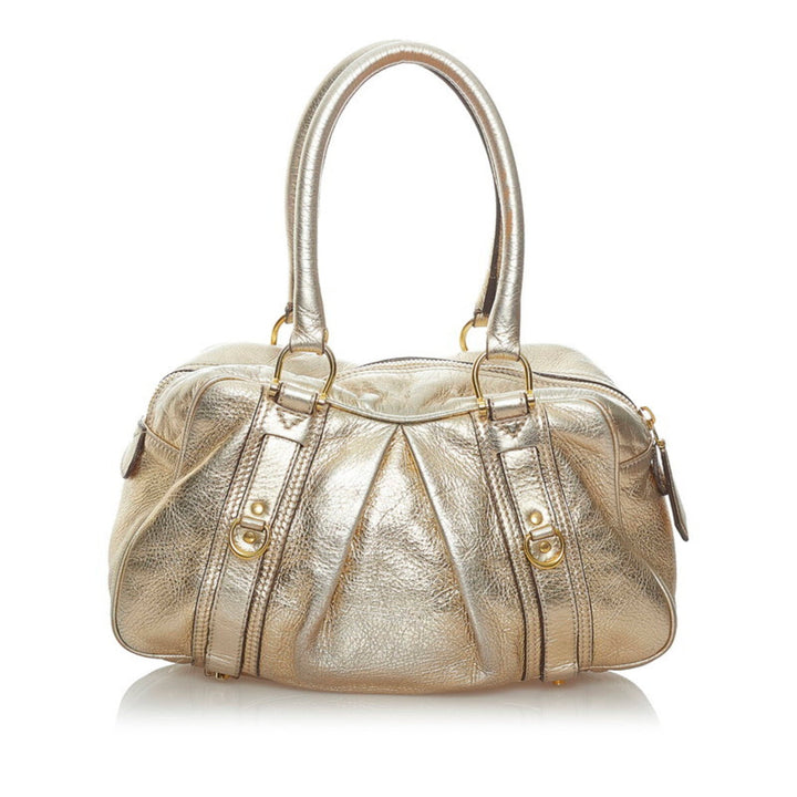 burberry handbag gold leather ladies BURBERRY