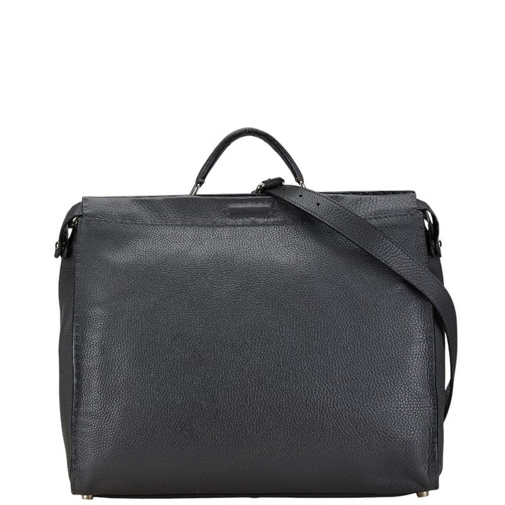 Fendi Selleria Peekaboo Leather Shoulder Bag