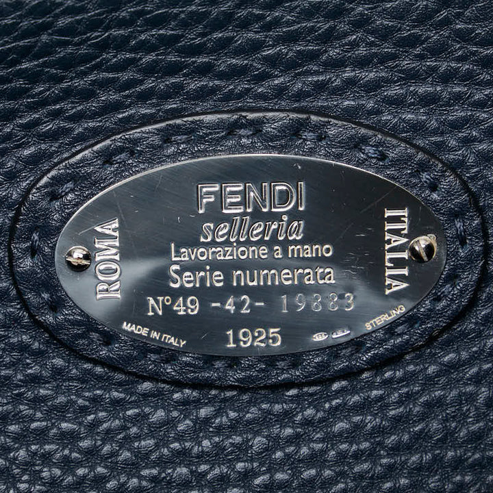 Fendi Selleria Peekaboo Leather Shoulder Bag