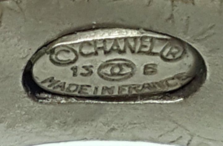 Chanel Silver Finish Bow Ring 7